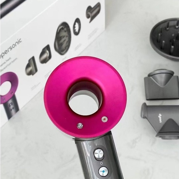 Dyson Supersonic Hair Dryer with Grey Body and Magenta Head - Picture 6 of 8